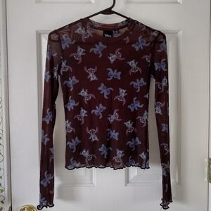 Disney Stitch Sheer Long Sleeve